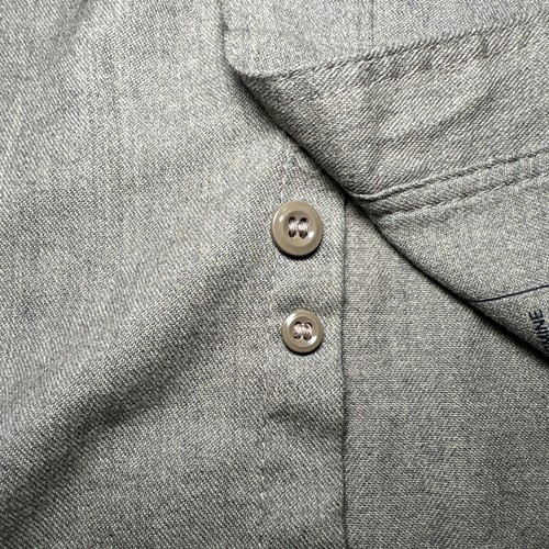 Camisa con botones resistente al fuego Lapco FR para hombre talla MED-REG marrón manga larga - Imagen 7 de 10