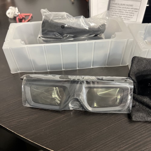 2 Sharp AQUOS AN3DG40 Active shutter 3D Glasses Black for Aquos TV Theater - Picture 2 of 3