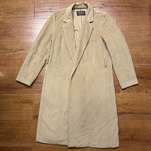 Reformation Barton Trench Coat Womens S Brown Wool Over City Modern Glam Luxury - Picture 1 of 18