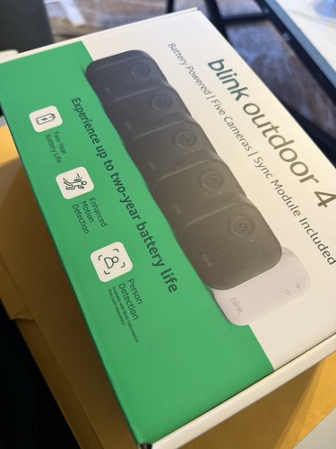 Blink Outdoor 4 (4th Gen) 5 Camera Battery Powered System W/ Sync module - NEW! - Picture 2 of 4