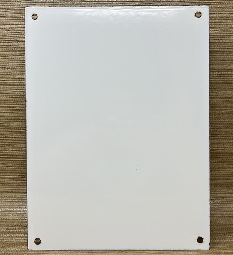 VINTAGE TEXACO REST ROOM PORCELAIN SIGN GAS STATION MOTOR OIL TEXAS PUMP PLATE - Picture 12 of 12