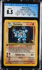 Pokemon 1st Edition Base Set Machamp Holo Swirl 8/102 - CGC 8.5 NM/MT+ w/ Sub-Gr