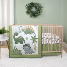 The Peanutshell 3 Piece Baby Crib Bedding Set for Boys - Newborn, Crib, Green