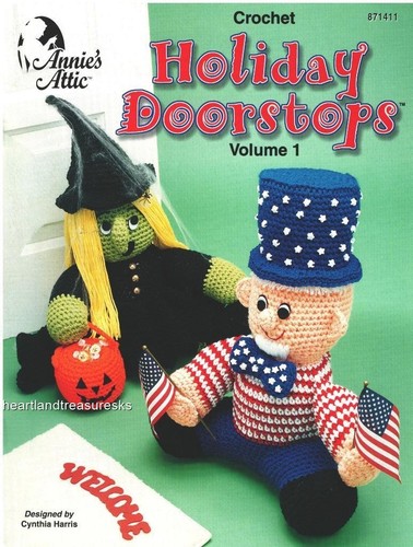 Holiday Doorstops  Vol. 1 Annie's Attic Crochet Pattern Booklet  5 Patterns Rare - Picture 1 of 2
