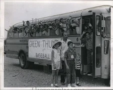 1964 Press Photo PD Green Thumbers from Warrensville Hts at the ball game
