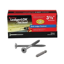 FastenMaster LedgerLok 3-5/8 Flat Head Wood Screw-Box of 50