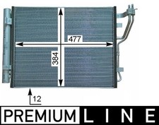 Air Conditioning Condenser Fits Hyundai Elantra i30 Kia Ceed MAHLE AC709000P