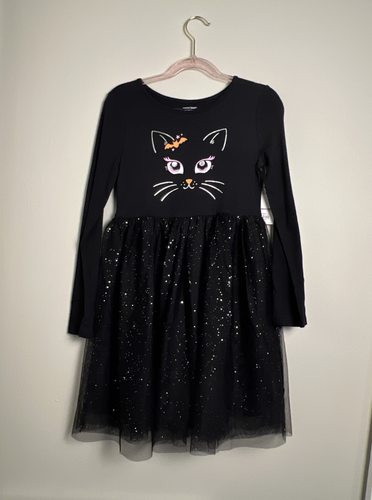 Jumping Frijoles Gato Negro Brillo Tulu Vestido Halloween Niñas 6X Nuevo con Etiquetas - Imagen 1 de 7