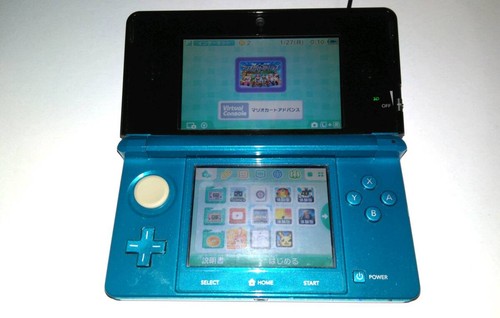 Nintendo 3DS Aqua Blue Console Ambassador Program Box Manual Tested - Picture 5 of 10