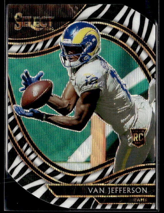 L51,087 - 2020 Select Prizm Zebra Die Cut #371 Van Jefferson