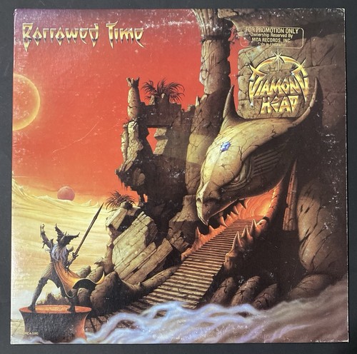 DIAMOND HEAD-Borrowed Time 1982 Vinyl LP - Original First Press-Gold Stamp Promo