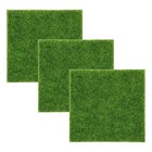 3 Pcs Gras Künstlich Deko Künstliches Kunstrasenmatten Grasdekoration