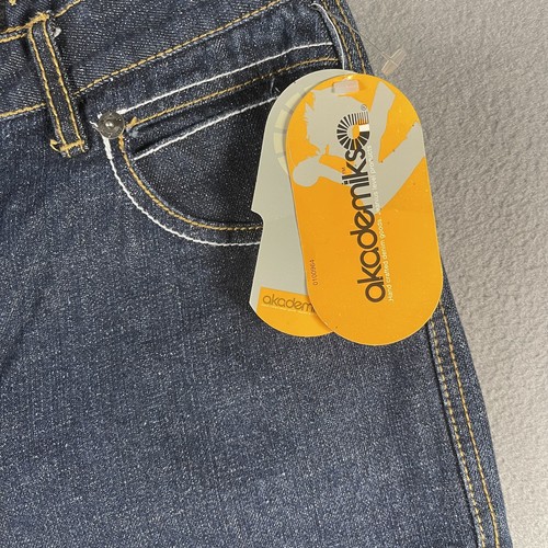 Akademiks Jeans Boys 18 Straight Leg Embroidered Pockets AKDMKS Denim Pants - Picture 7 of 12