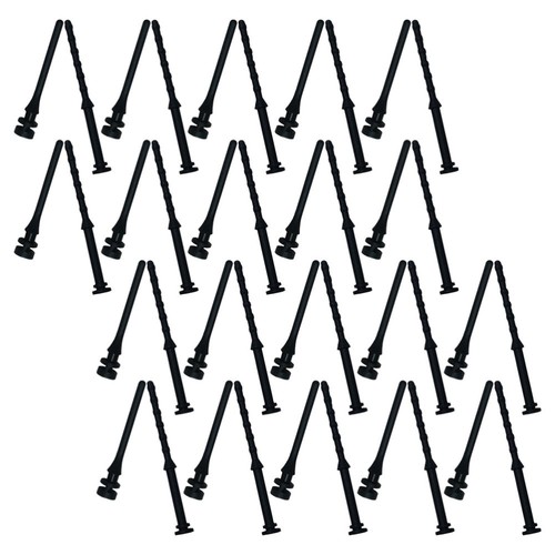 100 Pcs Ongles De Colle À L'épreuve Des Chocs Supports Ventilateur Caoutchouc