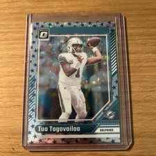 2024 Donruss Optic Tua Tagovailoa Blue Stars Prizm Miami Dolphins #120-l