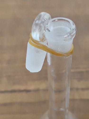 5 Glas Volumenkolben Flachboden BOMEX 20ml mit Stopfen Laborglaswaren - Bild 4 von 5