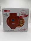 NEW In Box Dash Mini Personal Pie Maker Dual Nonstick Plates Red Pies & Quiche