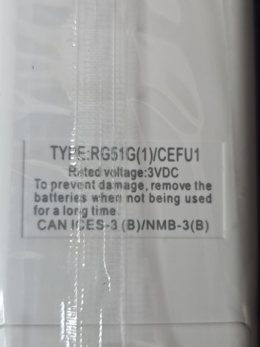 Telecomando di ricambio VISSANI modello RG51G(1) / CEFU1 condizionatore AC NUOVO - Foto 7 di 9