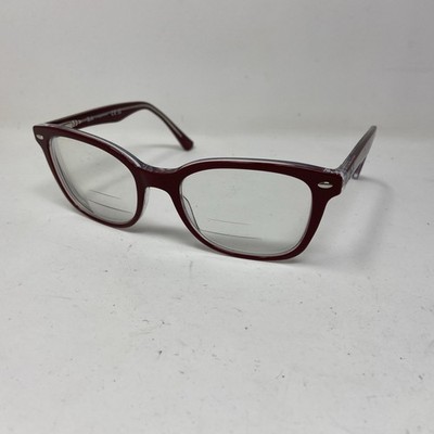 Ray-Ban RB5285 5738 53-19-145 Burgundy Clear Flex Hinge Eyeglasses 392F