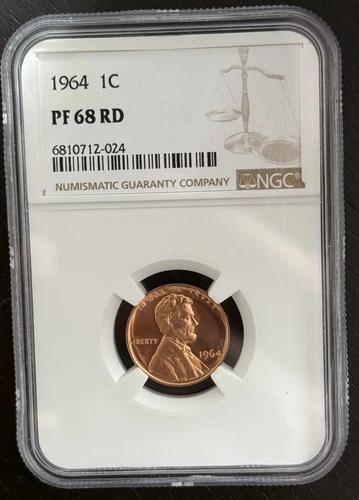 1964 Lincoln Memorial Cent Proof Red NGC PF 68 Close Cameo Coin- TCCCX