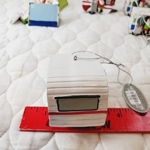 Midwest-CBK Set of 8 Tent Christmas Ornaments Santa Travel Holiday Camping NEW - Picture 14 of 18