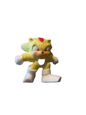 RARE McDonald's 2024 Happy Meal Super Shadow Sonic (Yellow, White Boots) 2'' Toy