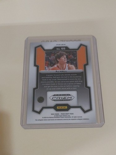 2024 Panini Prizm Draft Picks - PJ Hall #55 Purple Wave Prizm (RC) Tigers/Nugget - Picture 2 of 2