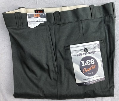 VTG 60s NOS Olive Drab Lee Chetopa Twill Permanent Press