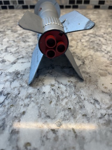Vintage Astro Mfg Rocket Space Ship Mechanical Coin Bank 1957 Berzac Creation - Picture 6 of 9