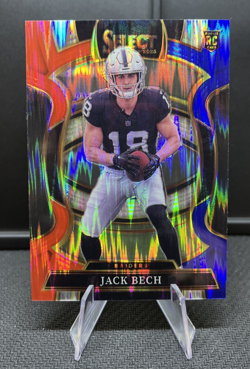 2025 Panini Select - Jack Bech #6 Red Blue Prizm Shock Concourse Rookie RC
