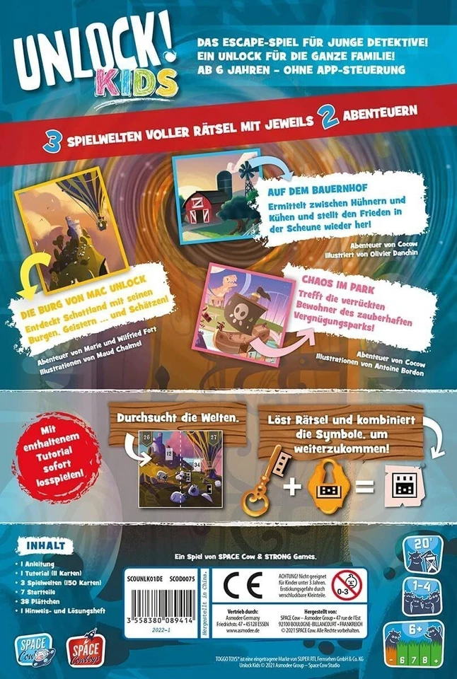 Unlock! Kids Detektivgeschichten Toggo Toys | 1-4 Spieler | Ab 6+ Jahren - Bild 3 von 4
