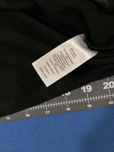 Talbots Petites U-Ausschnitt Top Gr. M schwarz Kurzarm Bluse Stretch klassisch - Bild 6 von 7