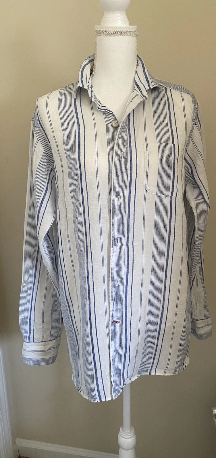 Men’s Danial Cremeiux Long Sleeve Linen Shirt