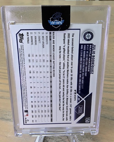 2023 Topps Chrome Gilded Julio Rodriguez Gold Etch /50 all star rookie cup 🔥 - Picture 2 of 2