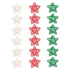  18 Pcs Vinegar Star Decoration Craft Wicker Stars Hanging Natural Rattan