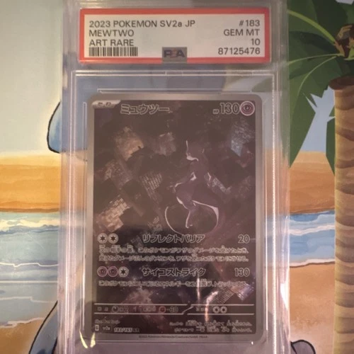 Pokémon Mewtwo 183 SV2a Pokemon Card 151 Art Rare Holo PSA 10 2023 Japanese