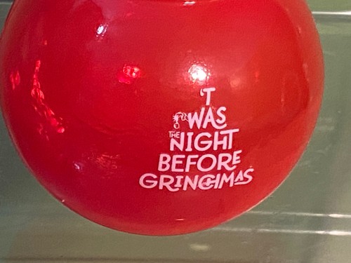 Universal Studios Grinchmas Grinch Christmas Red Plastic Ball Cup Bowl Dr. Seuss - Picture 2 of 6