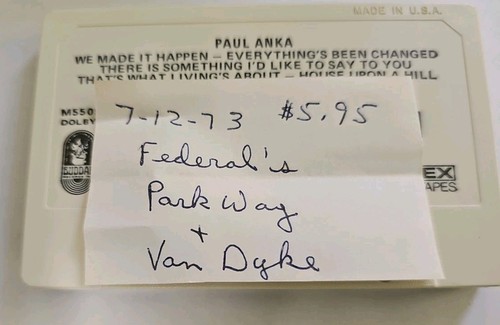 Paul Anka - Self-Titled Cassette EX Buddah Records Flip Case M 55093 TESTED VTG - Picture 5 of 5