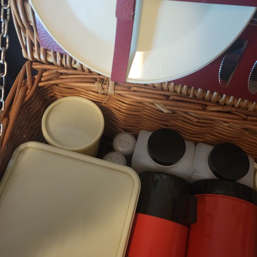 Vintage Picknickkorb "Made In England For Brooks Brothers Est 1818" - Bild 21 von 24