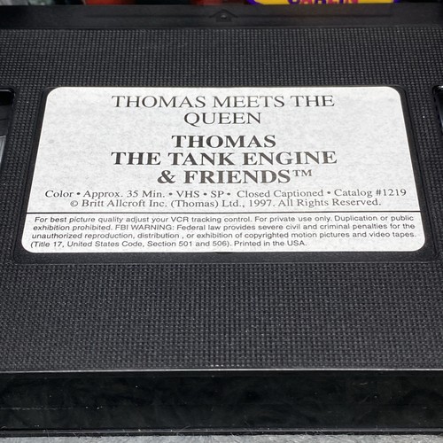 Thomas the Tank Engine & Friends Thomas Meets the Queen Other Stories VHS Train - Picture 8 of 8