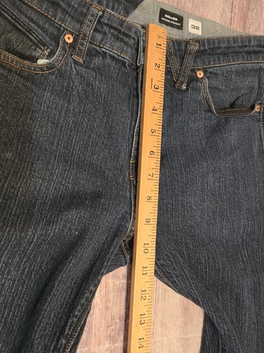 Volcom Solver Modern Straight Jeans Men's 32 Blue Denim - Picture 3 of 6