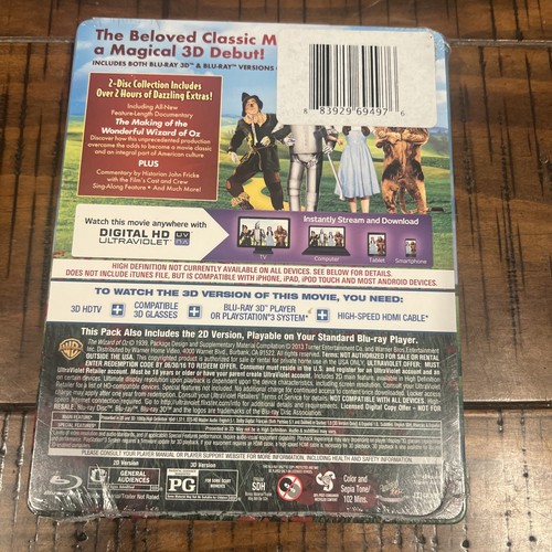 The Wizard of Oz Steelbook - Limited Edition (Blu-ray + 3D Blu-ray) - Picture 2 of 2