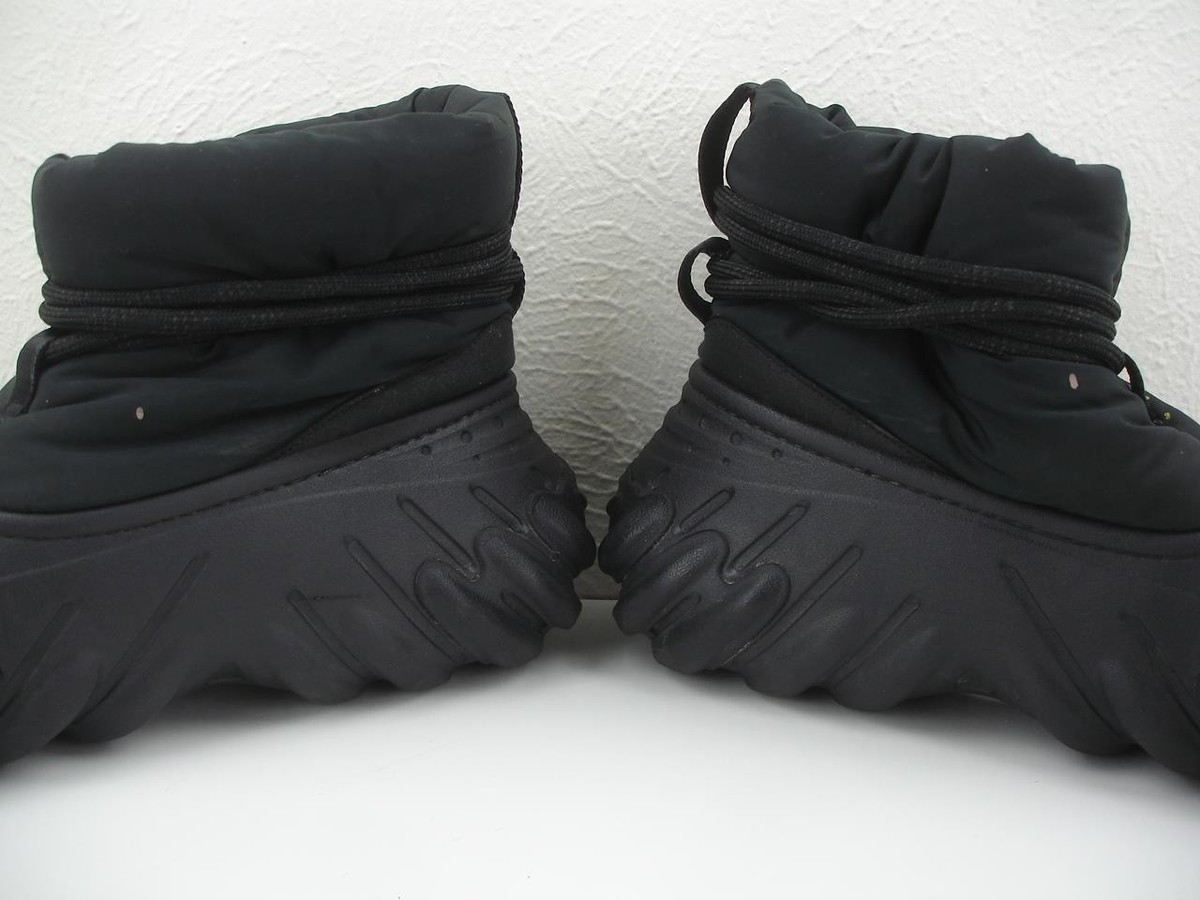 Men's 11 M Crocs 208716 Echo Boots Black Winter Slip-On