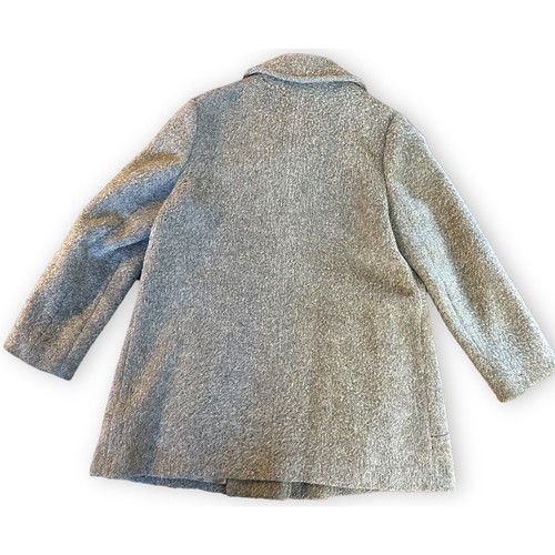 Vintage New England Mackintosh Grey Peacoat Union Made 12 Women - Picture 2 of 8