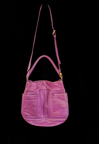 Bolso de Hombro Marc Jacobs Cuero Preppy Hobo Ciruela Envejecido Púrpura  - Imagen 2 de 12