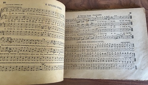 The Song Indicator H.S. Perkins Antique School Music Book Hymns White Smith 1885 - Bild 8 von 15