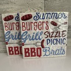 Summer BBQ Lunch Napkins Paper 16 Pack Grill Barbeque Summer Tableware 2 Pack