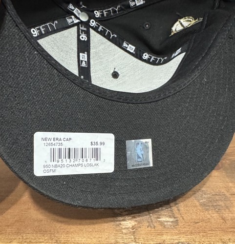 LA Lakers New Era 2020 NBA Finals Champions 9FIFTY Snapback Championship Cap Hat - Picture 5 of 6