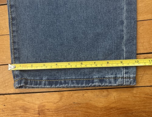 Baggy Jeans 30x29 by Romwe Graffiti Street Wear Blue Skate Y2K Hearts High Rise - Picture 14 of 19