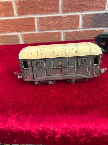 Vintage JEP Weißblech Modelllok und 2 Reisezugwagen. Franzosen um 1950. Nicht Märklin. - Bild 7 von 12